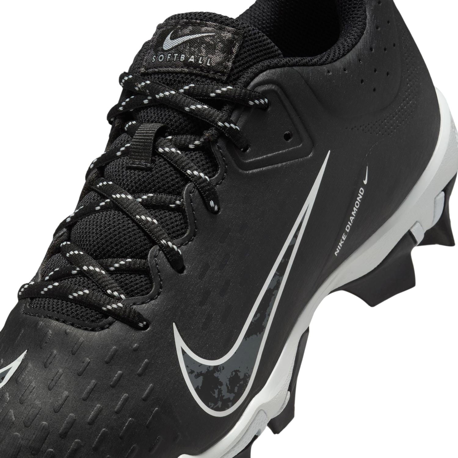 Nike Womens Hyperdiamond 4 Keystone Softball Cleats in Black Color