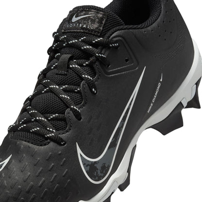 Nike Womens Hyperdiamond 4 Keystone Softball Cleats in Black Color