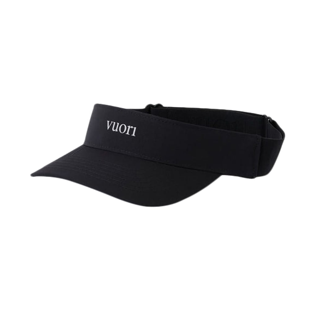 Vuori Womens Topspin Visor 2.0 Hats in Black Color