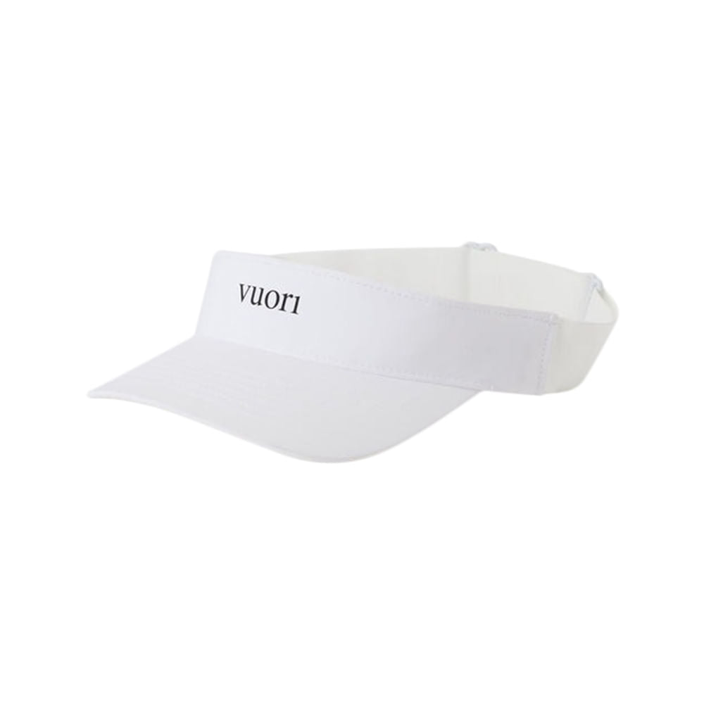 Vuori Womens Topspin Visor 2.0 Hats in White Color