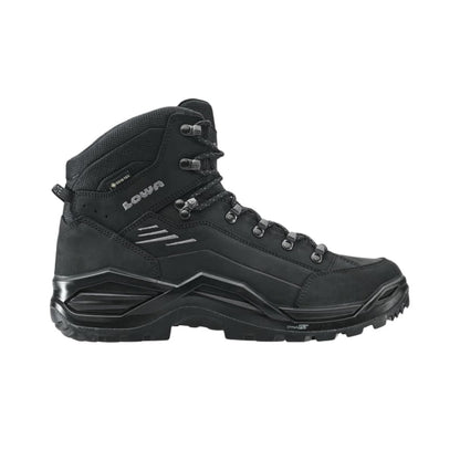 Lowa Mens Renegade Evo GORE-Tex Mid Boots in Black Color