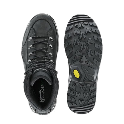 Lowa Mens Renegade Evo GORE-Tex Mid Boots in Black Color