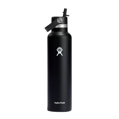 Hydro Flask 24 Oz Standard Flex Stra Water Bottles in Black Color