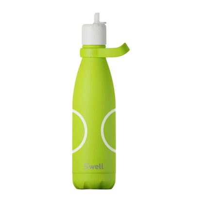 S'Well Bottle W.Flip Straw Lid Water Bottles in Green Color