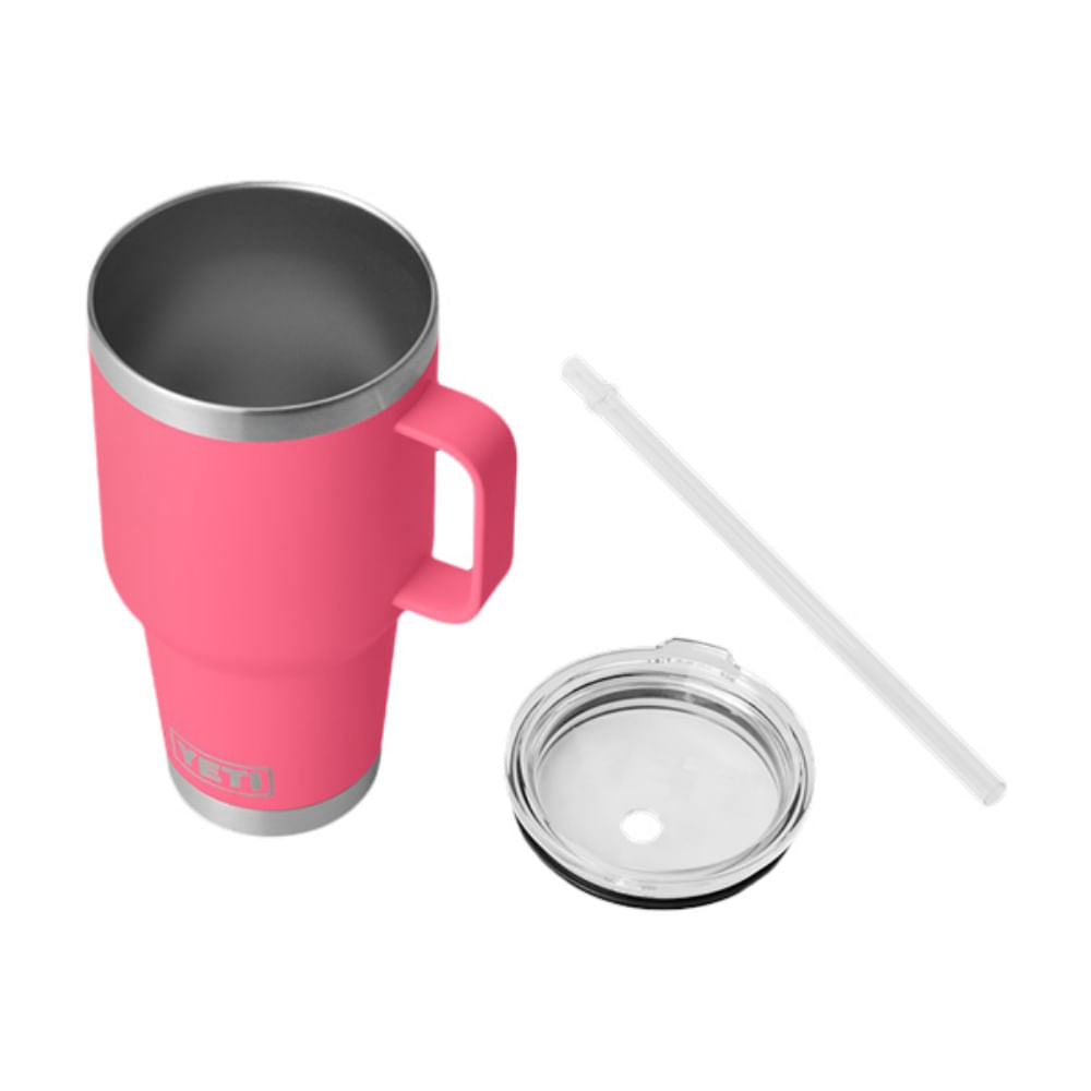 RAMBLER 35 OZ STRAW MUG | TROP.PINK