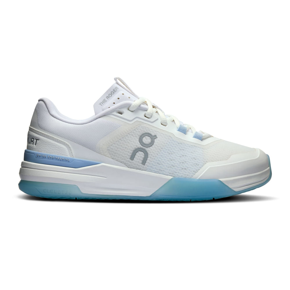 ON Womens The Roger Advantage Pro Shoes | WHITE/CHAMBRAY – Paragon