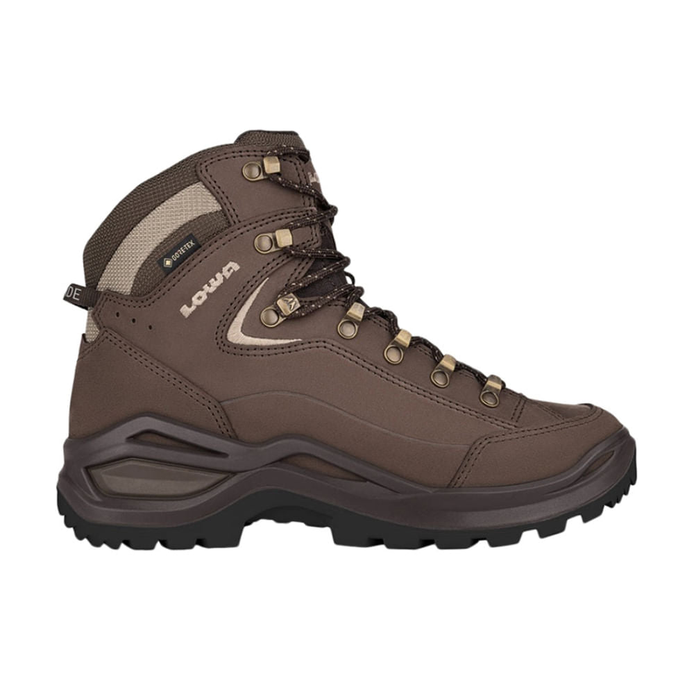Lowa Womens Renegade Evo GORE-Tex Mid Ws Boots in Brown Color