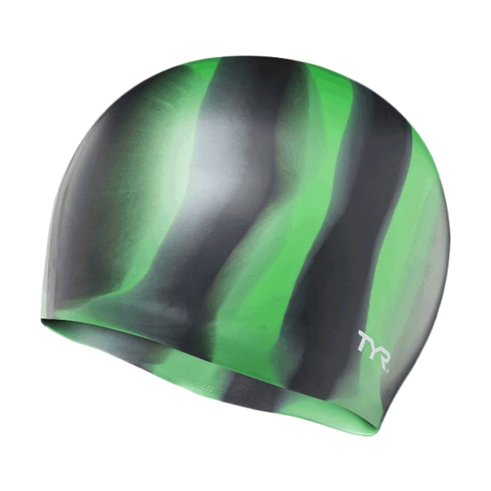 Tyr Multi Silicone Swimming Caps in Black Color