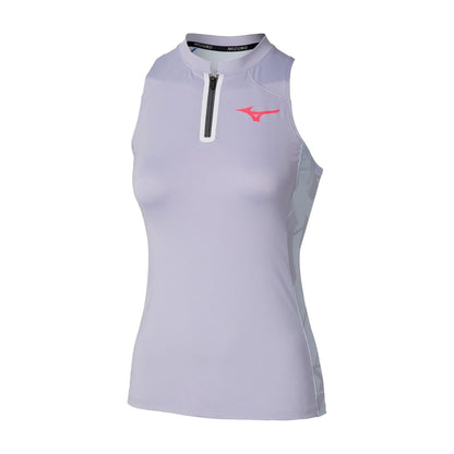 Mizuno Womens Printed Tank Tops in Blue Color