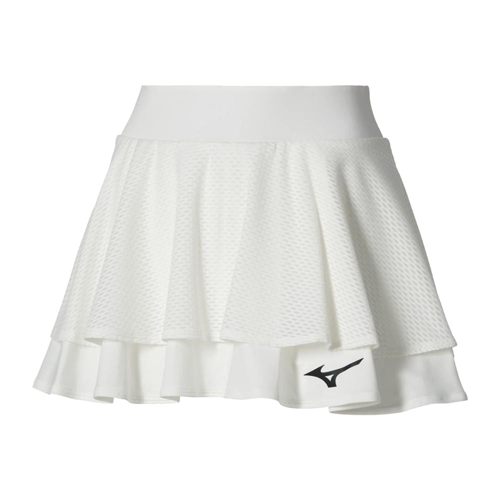 Mizuno Womens Printed Flying Skirt in White Color