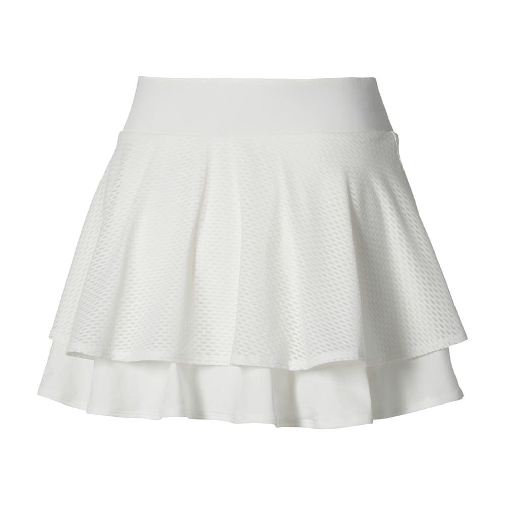 Mizuno Womens Printed Flying Skirt in White Color
