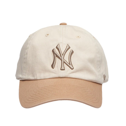 47 Brand Unisex new york yankees Natural 2-Tone Clean Fan Apparel in Brown Color