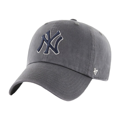 47 Brand Unisex new york yankees Clean Up Hat Fan Apparel in Grey Color