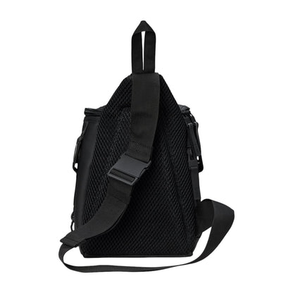 Rains Unisex Trail Cord Sling Bag in Black Color