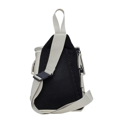 Rains Unisex Trail Cord Sling Bag in White Color