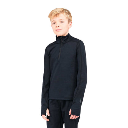 KIDS HALF ZIP 3.0 ECOLAT | 00111-BLK