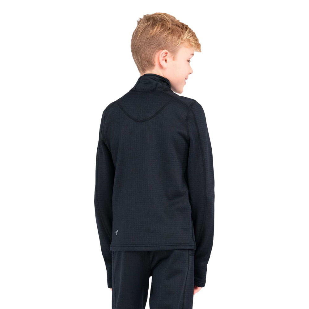 KIDS HALF ZIP 3.0 ECOLAT | 00111-BLK