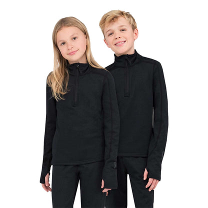 KIDS HALF ZIP 3.0 ECOLAT | 00111-BLK