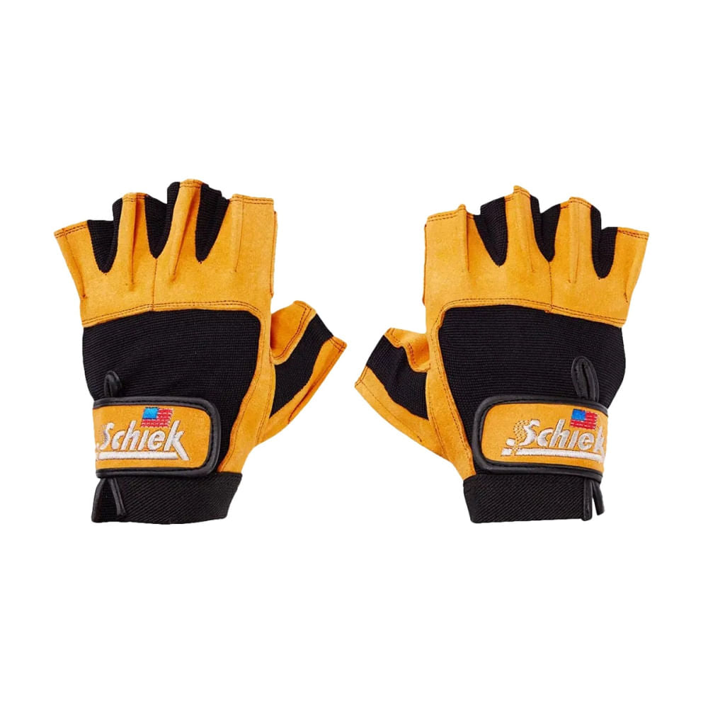 Schiek Sports M/Power Glove Strength Training Gloves in Brown Color