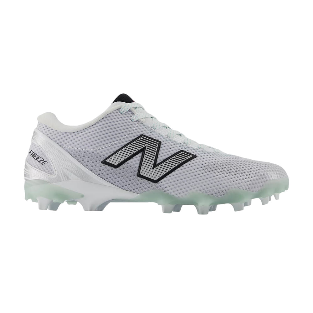 New Balance Mens Freezelx V5 Low Lacrosse Cleats in White Color