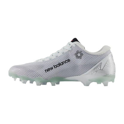 New Balance Mens Freezelx V5 Low Lacrosse Cleats in White Color