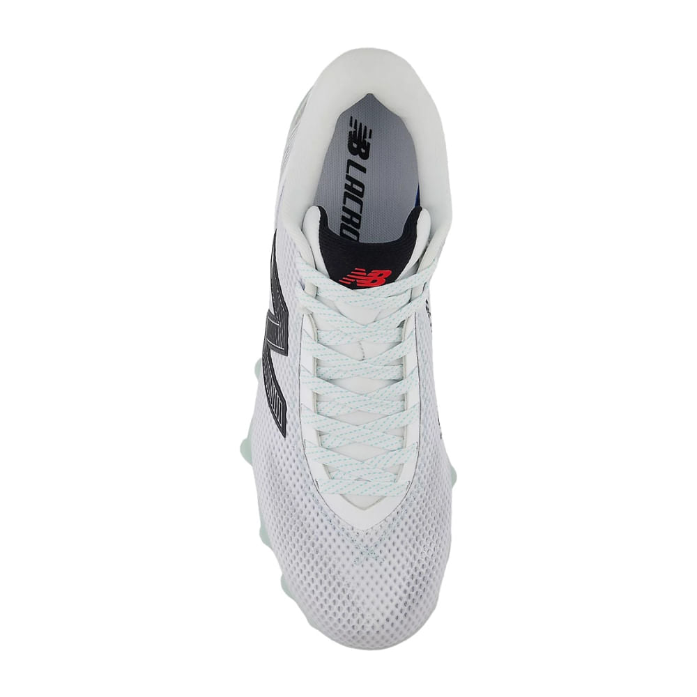 New Balance Mens Freezelx V5 Low Lacrosse Cleats in White Color
