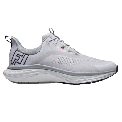 Footjoy Mens Quantum Golf Cleats in White Color