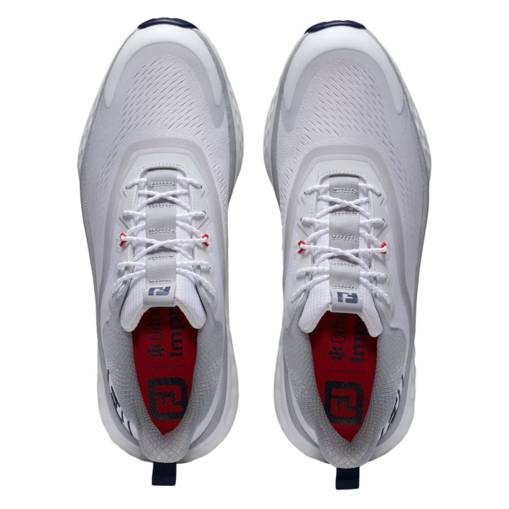 Footjoy Mens Quantum Golf Cleats in White Color