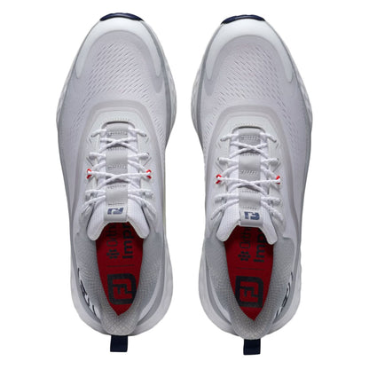 Footjoy Mens Quantum Golf Cleats in White Color