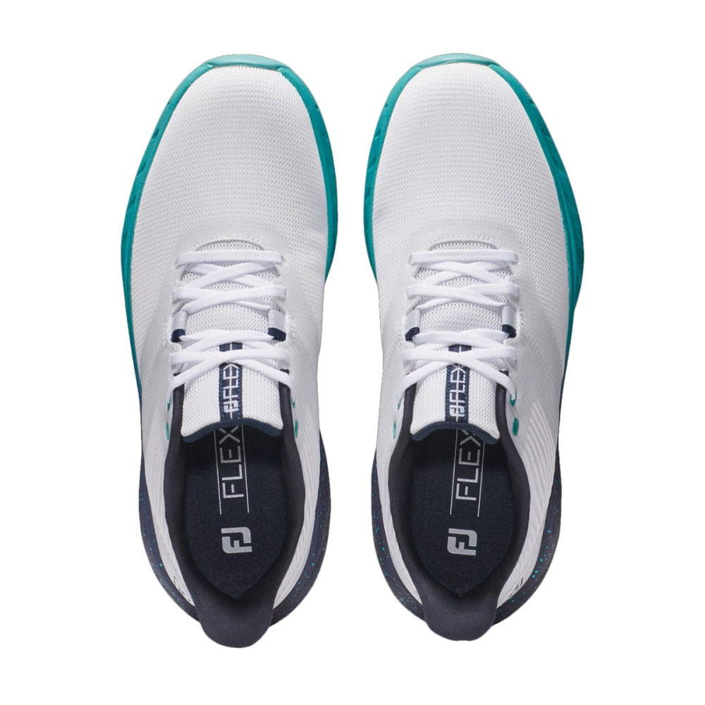 Footjoy Mens Flex Golf Cleats in White Color