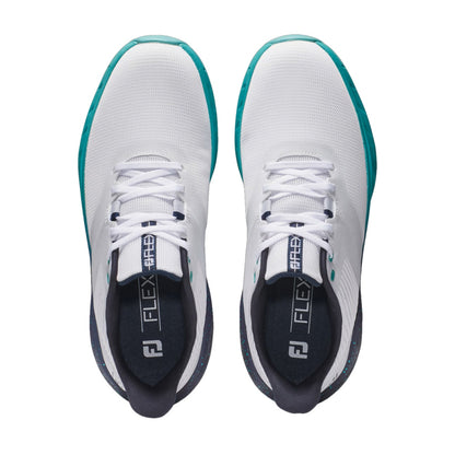 Footjoy Mens Flex Golf Cleats in White Color