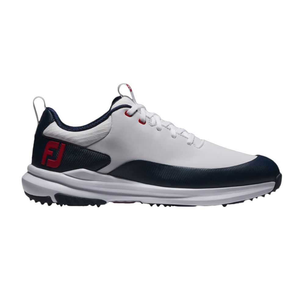 Footjoy Mens Tour Rival Golf Cleats in White Color