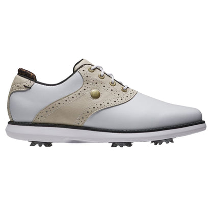 Footjoy Womens Traditions Cleated Golf Cleats in White Color