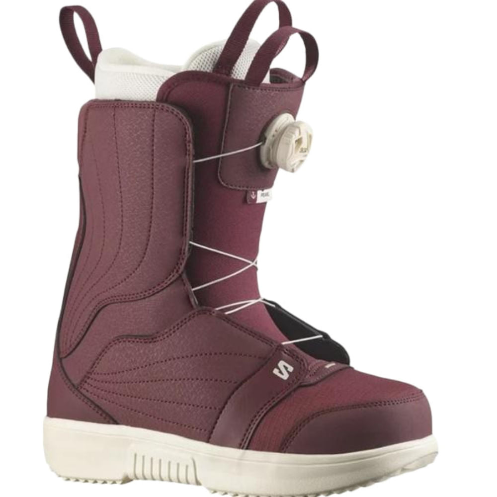 Salomon Womens Pearl BOA Snowboard Boots in Purple Color