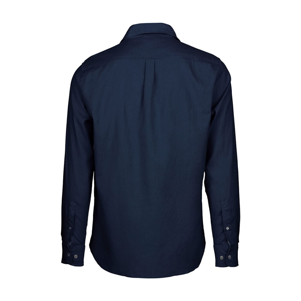 SANTORINI LINEN SHIRT | NAVY