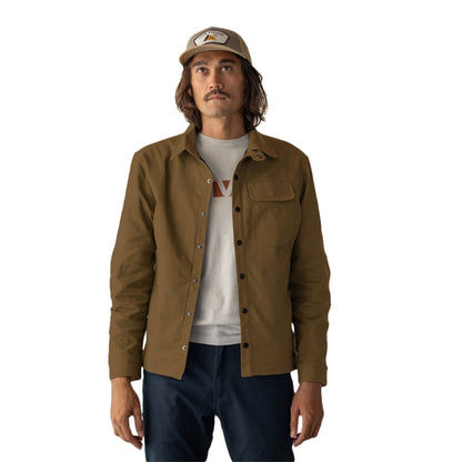 Livsn Mens Forager Jacket Tops in Brown Color