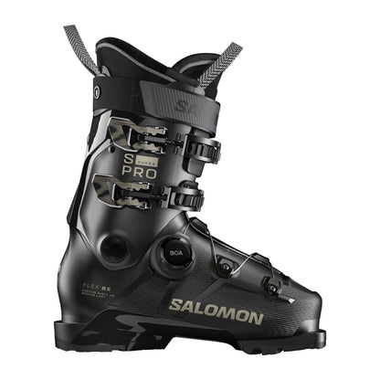 Salomon Womens S/Pro Supra BOA 85 W Ski Boots in Black Color