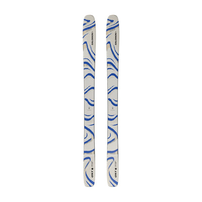 Salomon Unisex NQST 106 Almond Milk Skis in White Color