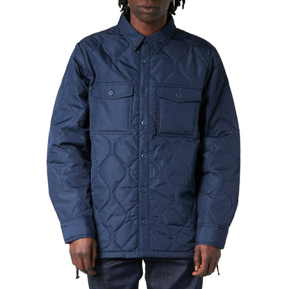 Taion Unisex Military Down Shirt Midlayer in Blue Color