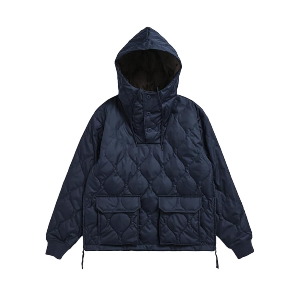 MILITARY DOWN HOODIE | D. NAVY