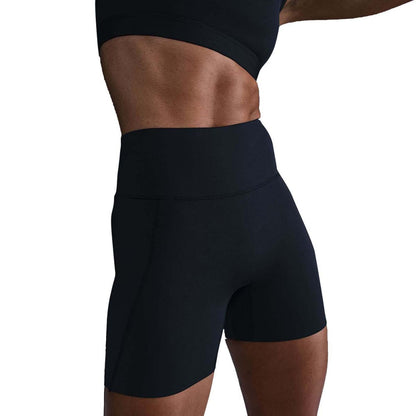 Nike Womens Universa Ms Hw 5In Biker Shorts in Black Color
