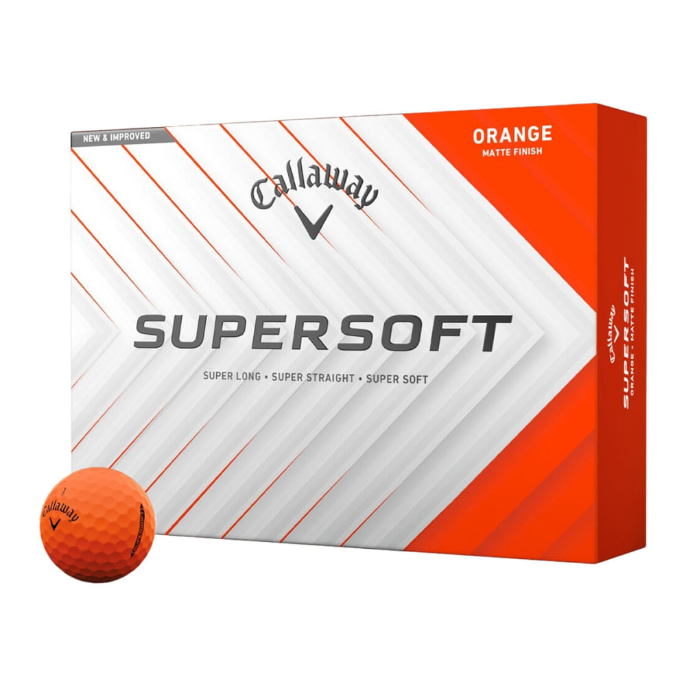 Callaway Golf Supersoft Matte 25 Golf Balls in Orange Color