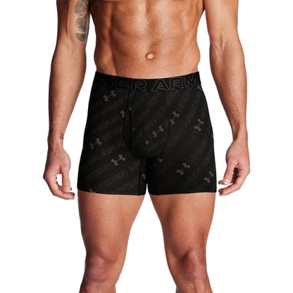 Under Armour Mens Ua Perf Cotton Solid 6In Underwear in Black Color