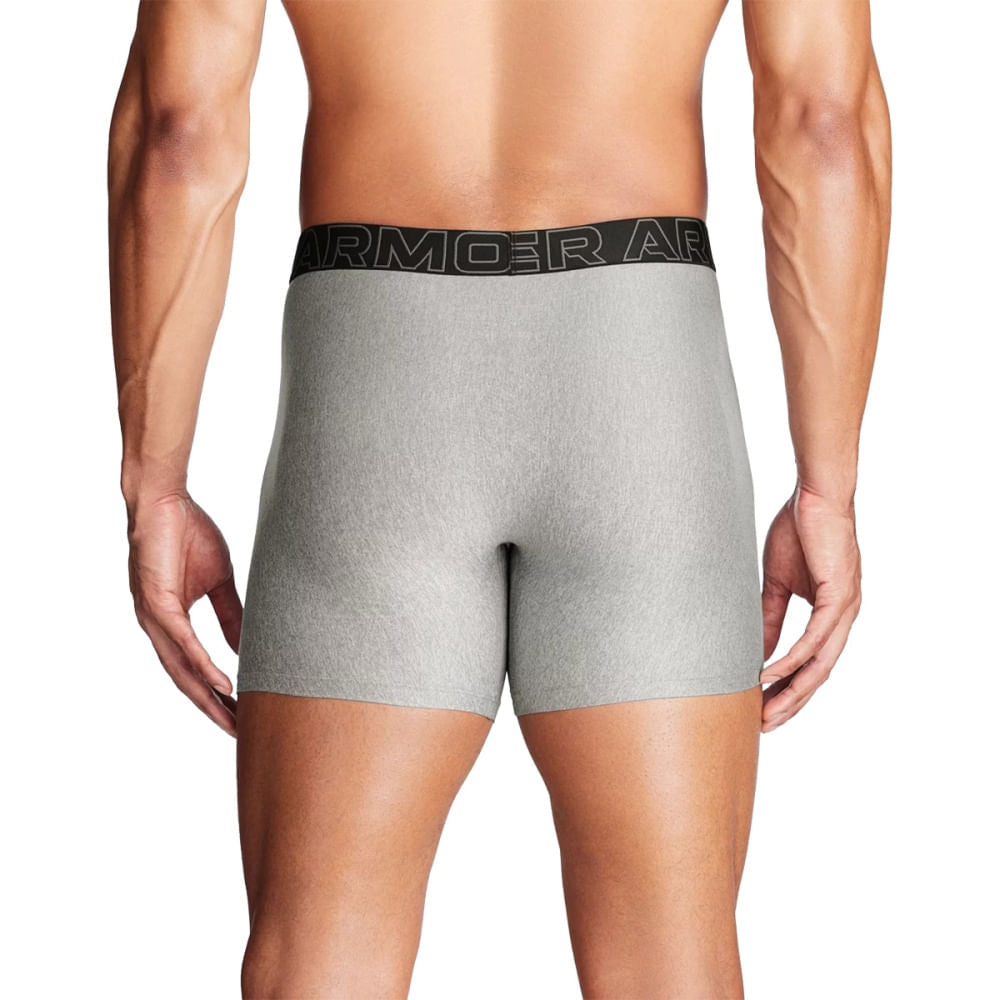 Under Armour Mens Ua Perf Tech Solid 6In Underwear in Grey Color