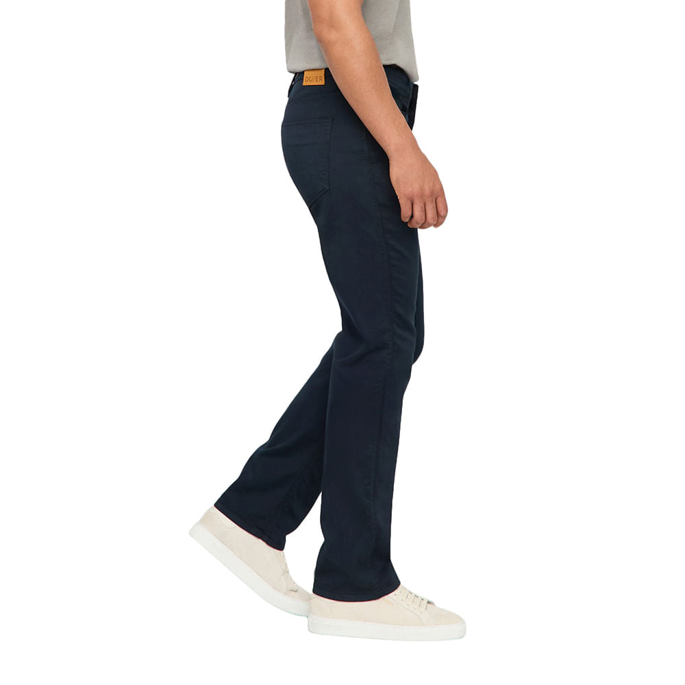 Duer Mens No Sweat Straight Pants in Blue Color