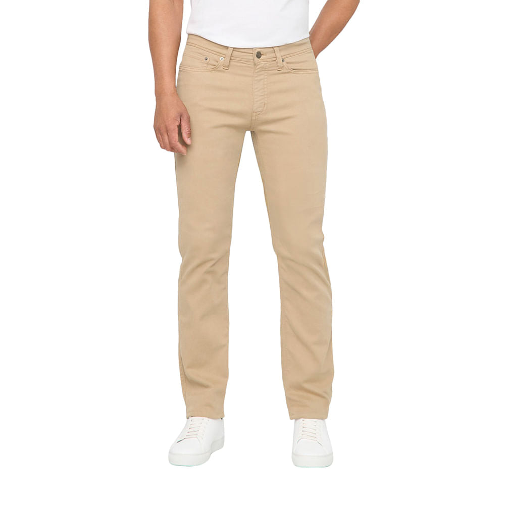 Duer Mens No Sweat Straight Pants in Khaki Color