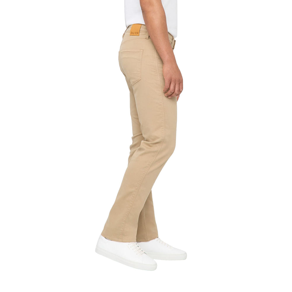 Duer Mens No Sweat Straight Pants in Khaki Color