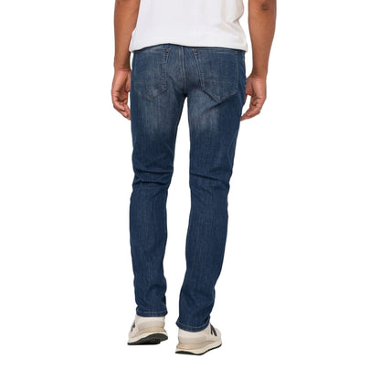 Duer Mens Performance Denim Relax Shorts in Blue Color