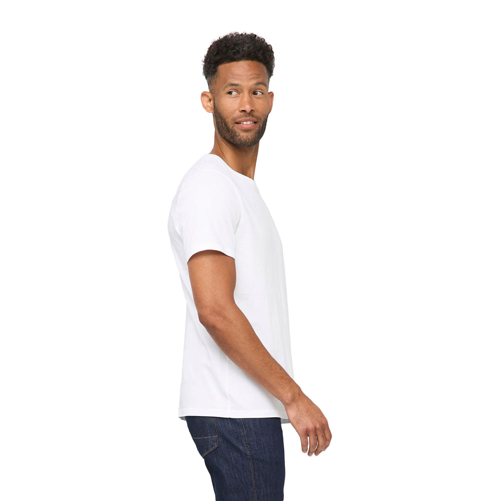 Duer Mens Purepima Tee Tops in White Color