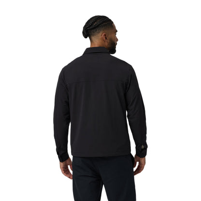 Vuori Mens Lawson Tech Shirt Jkt Tops in Black Color